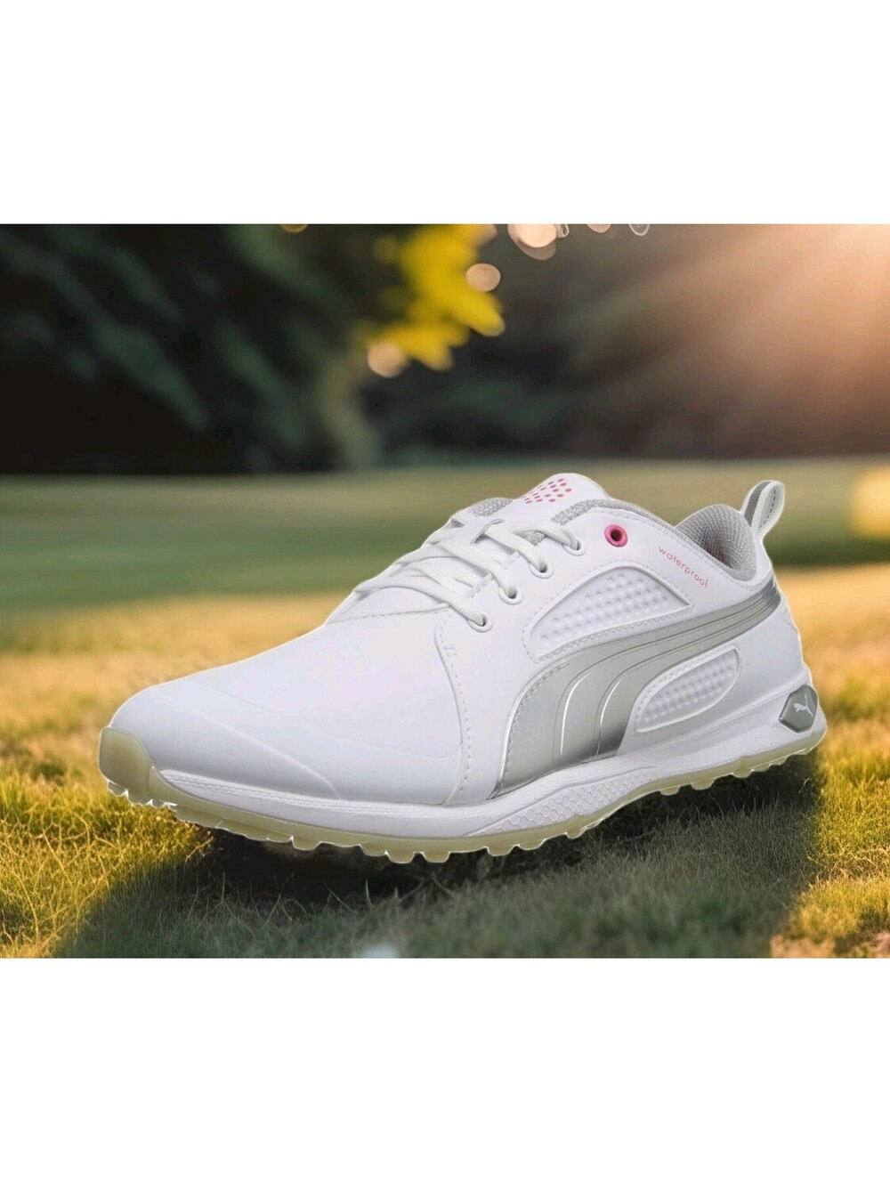 New Puma Biofly Everfoam Waterproof White Golf Shoes Womens 9.5 187877 Spikeless